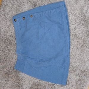 RSQ Mini Wrap Skirt Juniors Large Lightweight Corduroy Mid Rise Blue